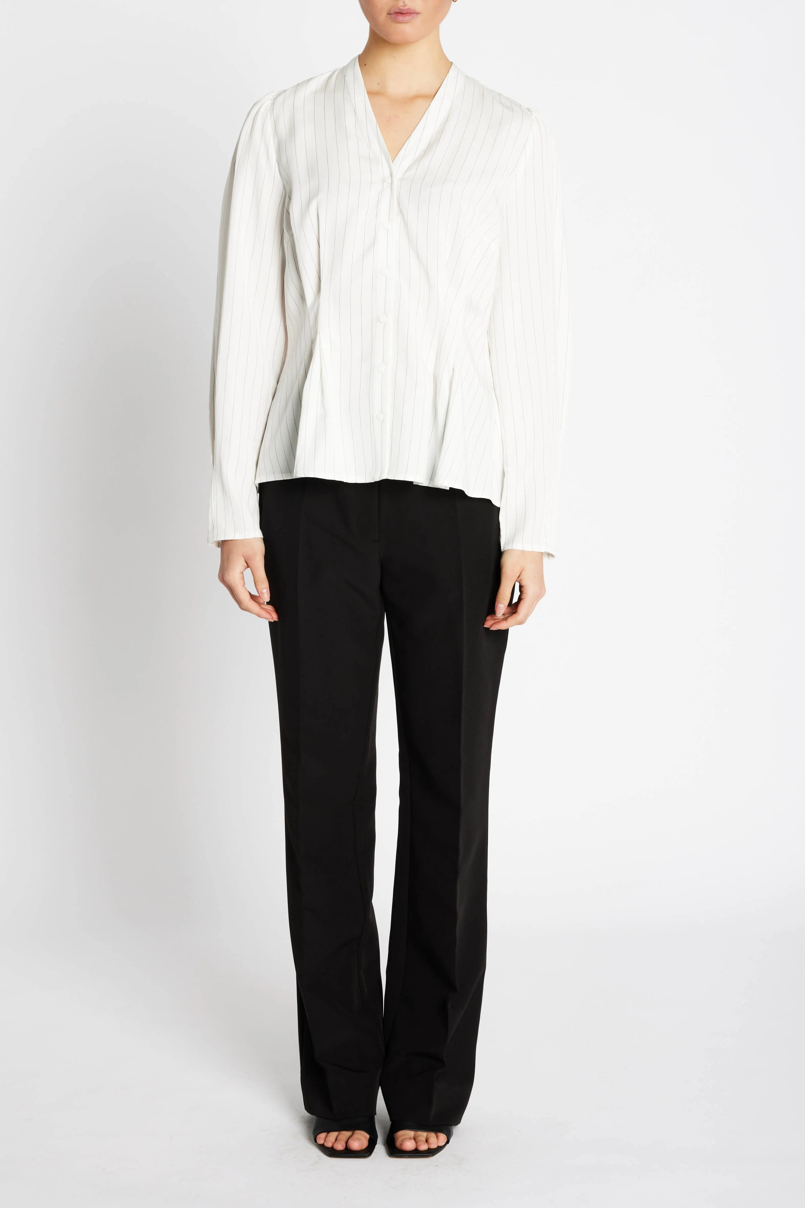 AmaranthBBZea skjorte - White stripe