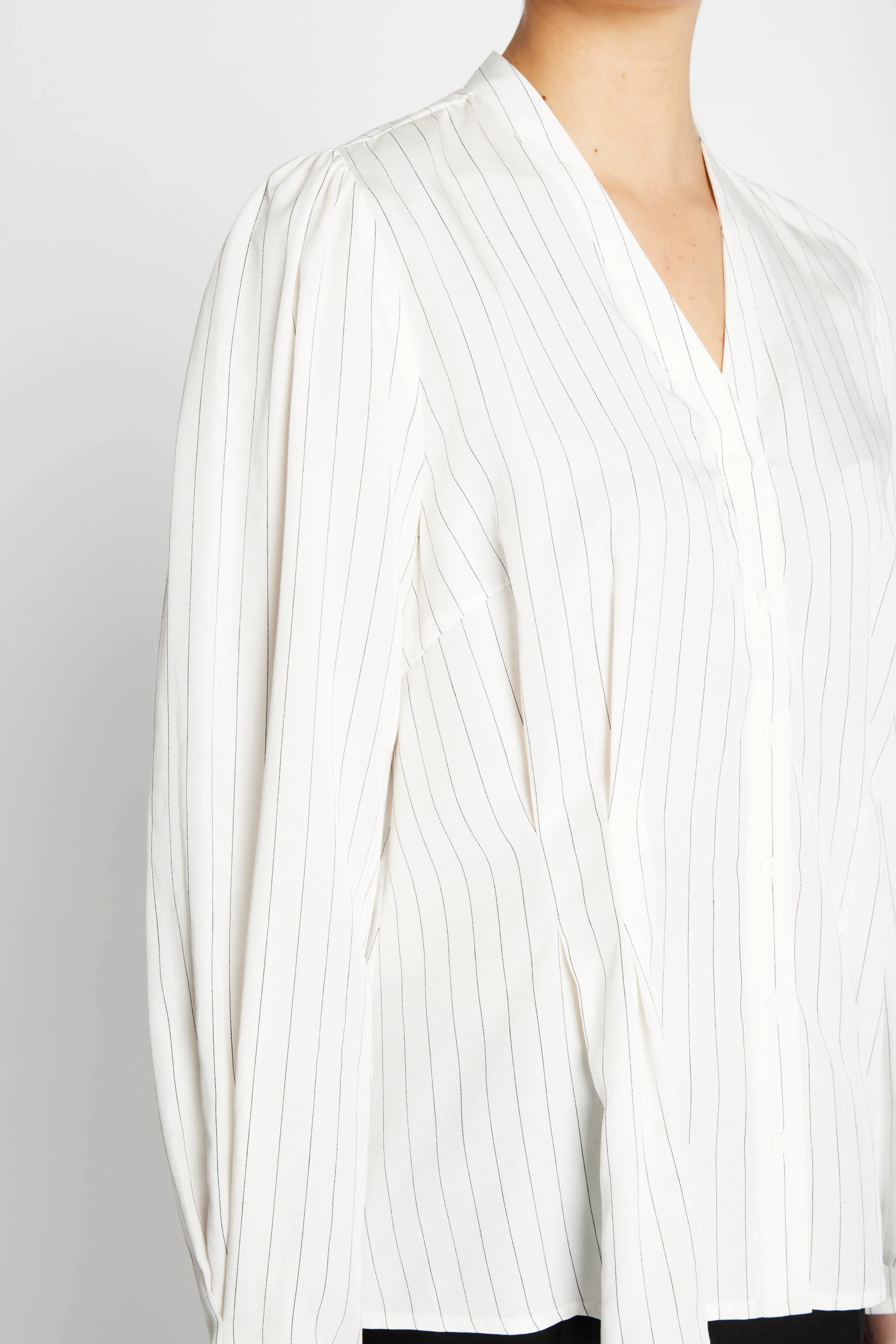 AmaranthBBZea skjorte - White stripe