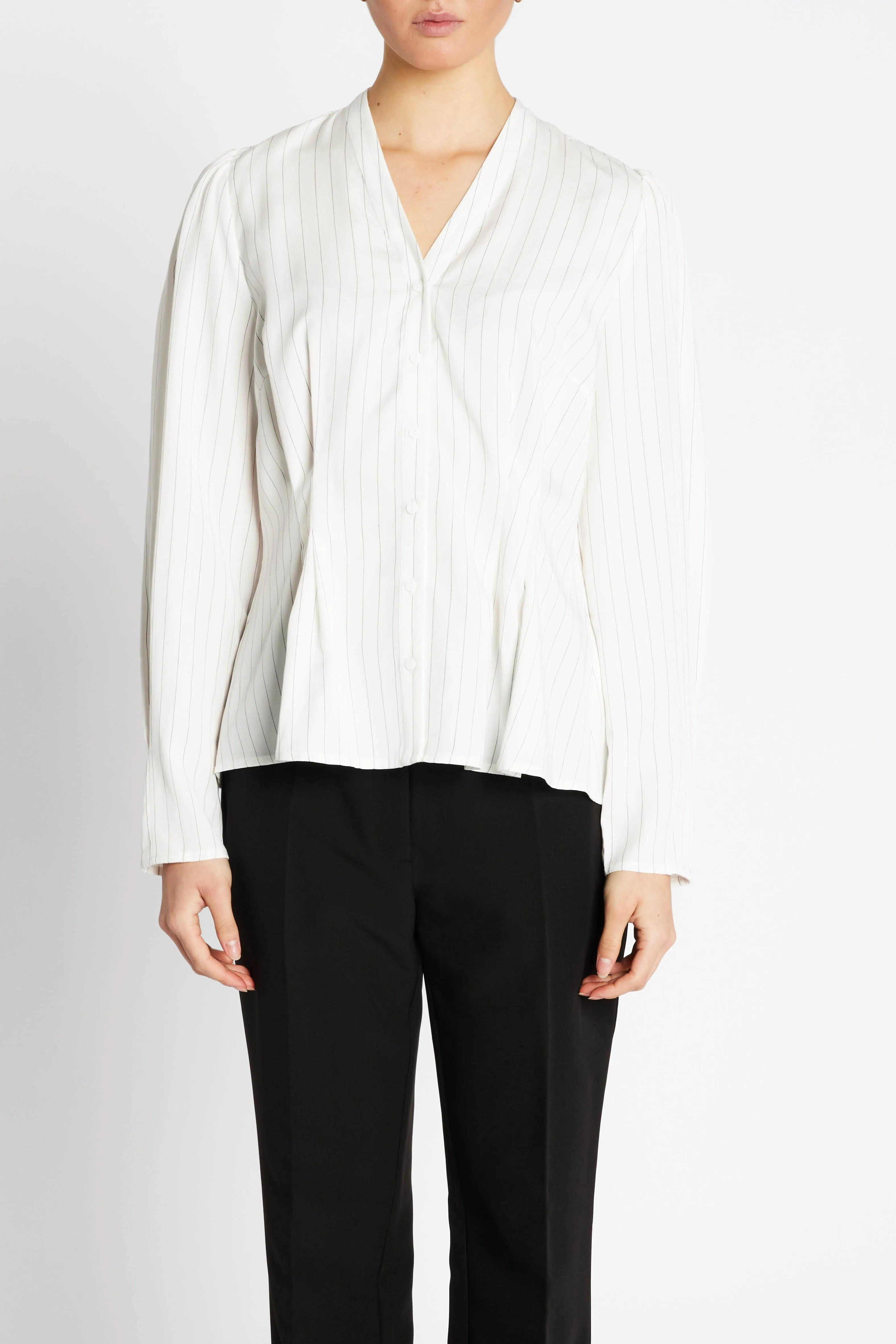 AmaranthBBZea skjorte - White stripe