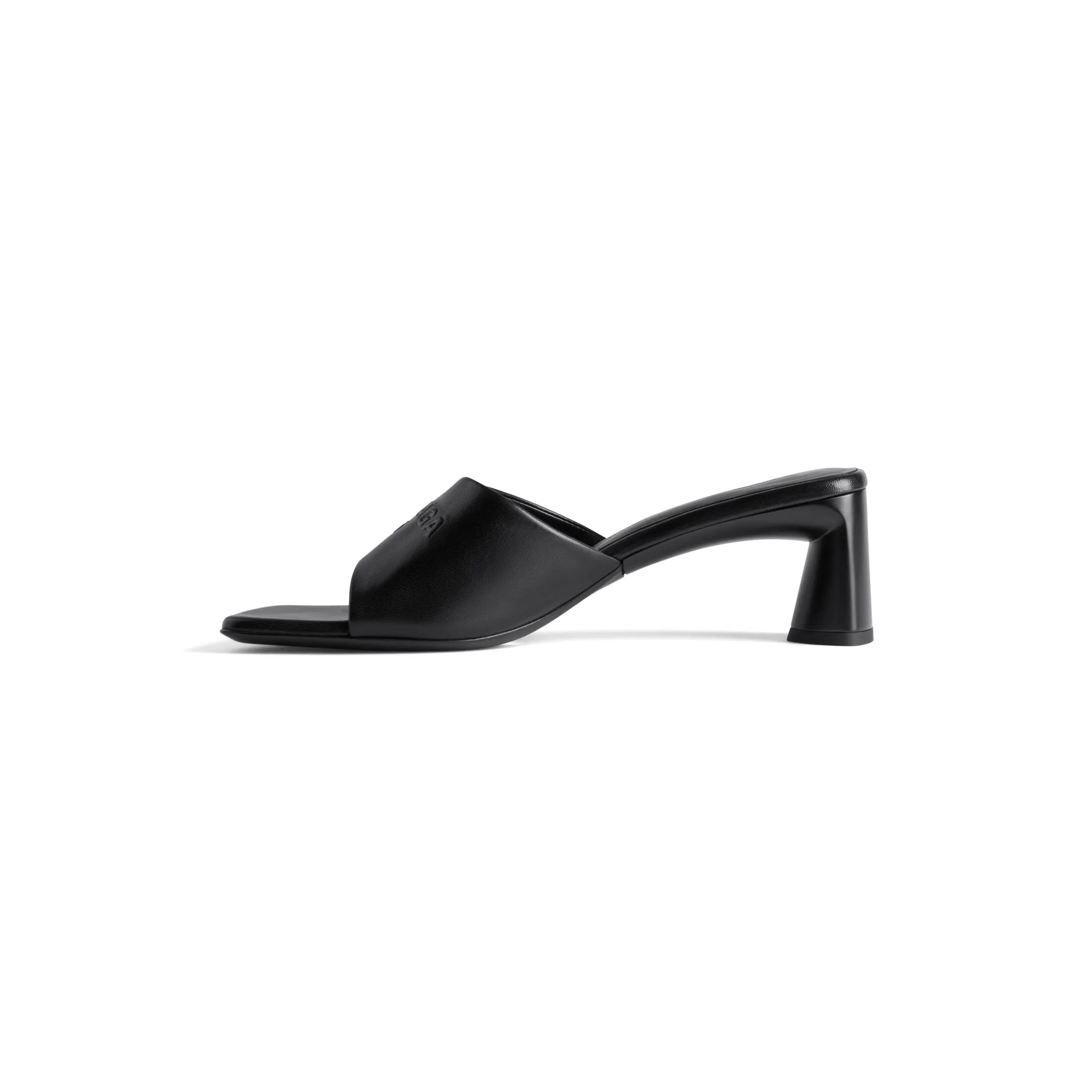 BALENCIAGA DUTY FREE LAMBSKIN LEATHER HEELED SANDALS