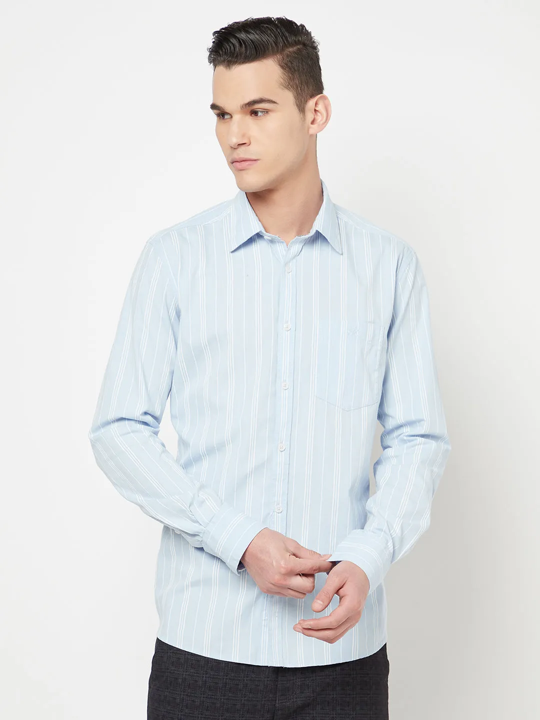 Blue Striped Shirt