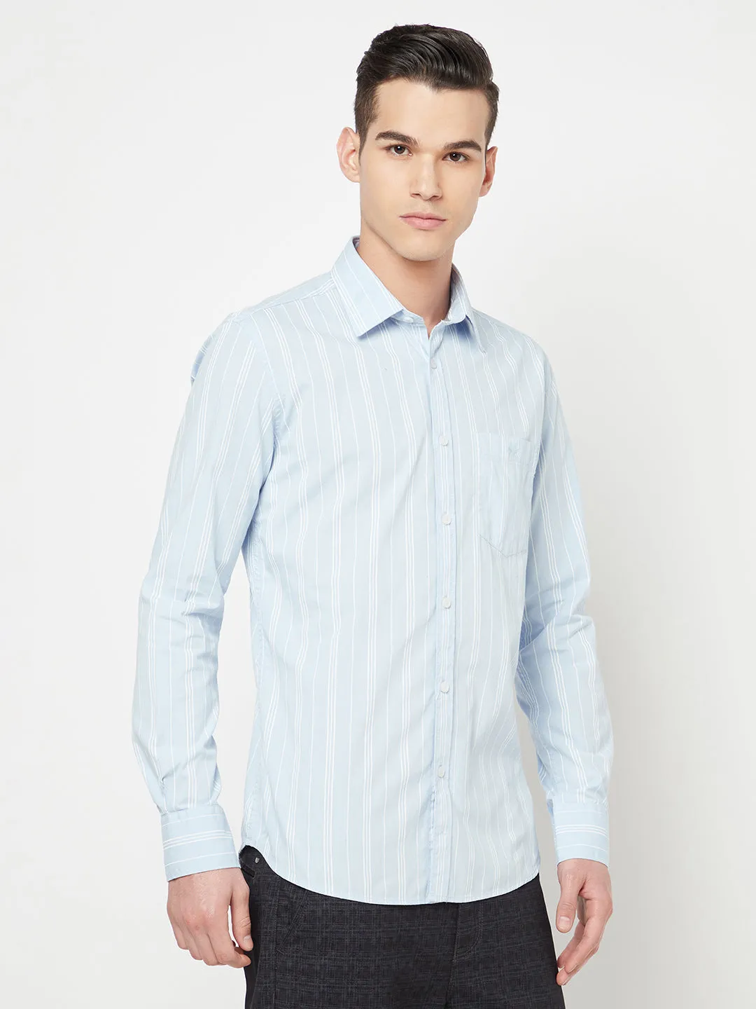 Blue Striped Shirt