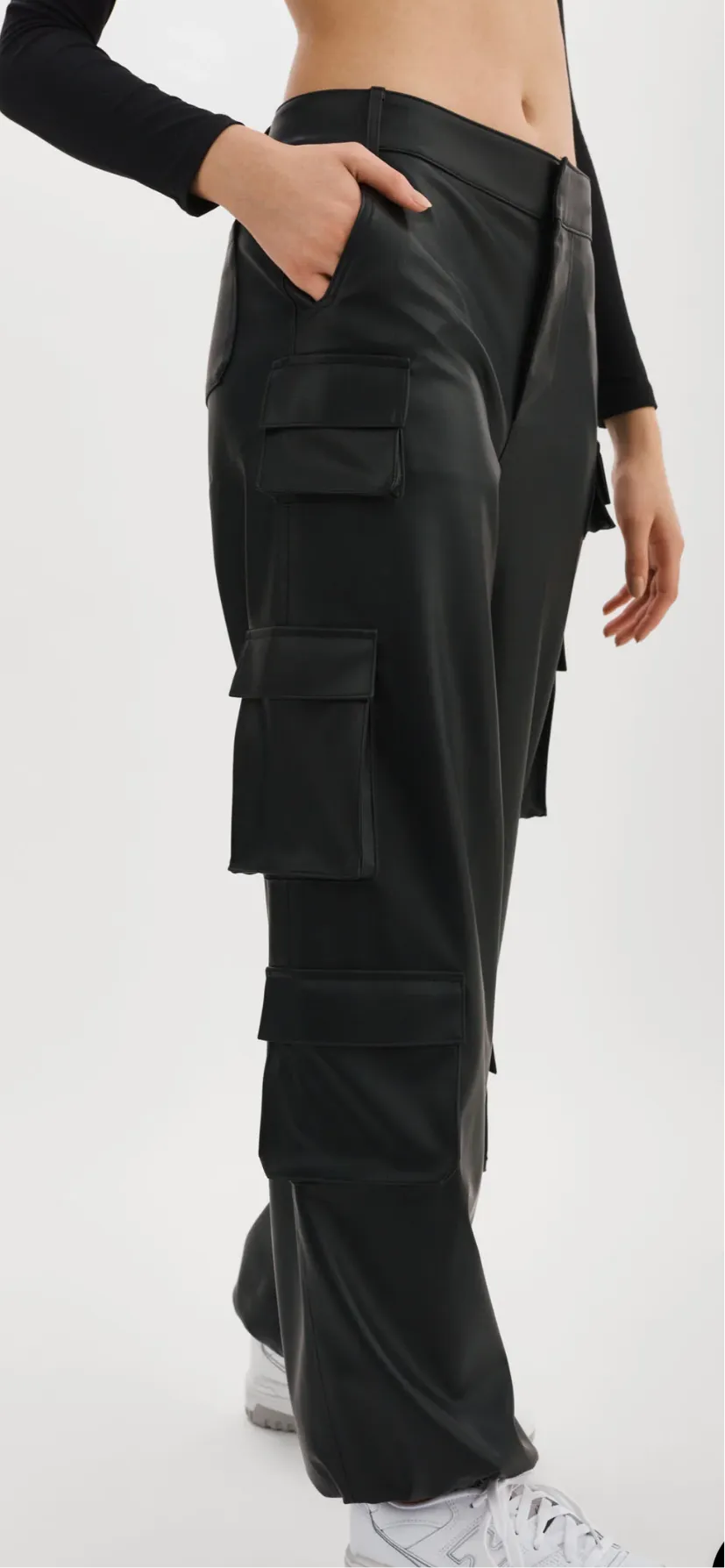 BOBBI | FAUX LEATHER CARGO PANTS BY LA MARQUE SPRING 25