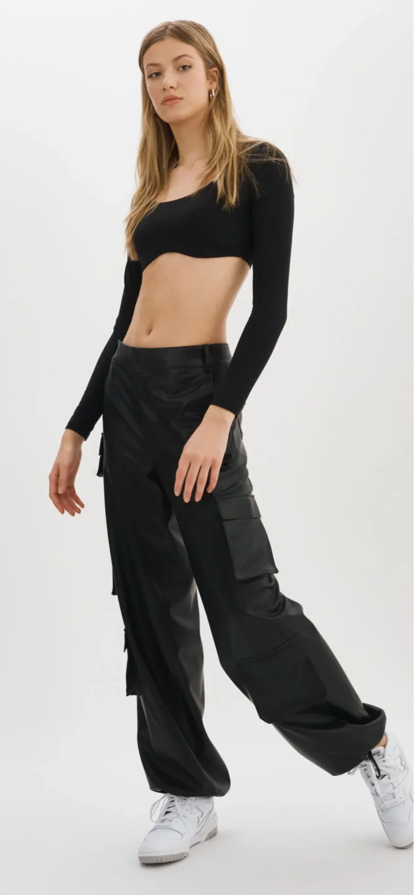 BOBBI | FAUX LEATHER CARGO PANTS BY LA MARQUE SPRING 25