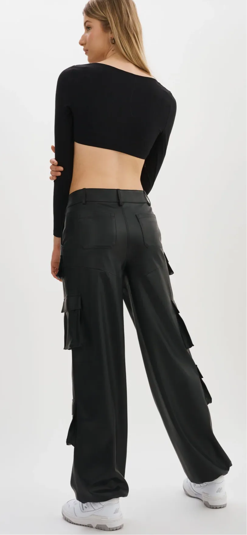 BOBBI | FAUX LEATHER CARGO PANTS BY LA MARQUE SPRING 25