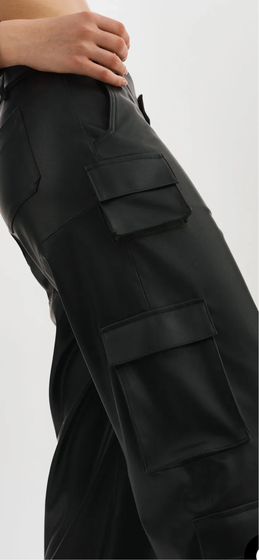 BOBBI | FAUX LEATHER CARGO PANTS BY LA MARQUE SPRING 25