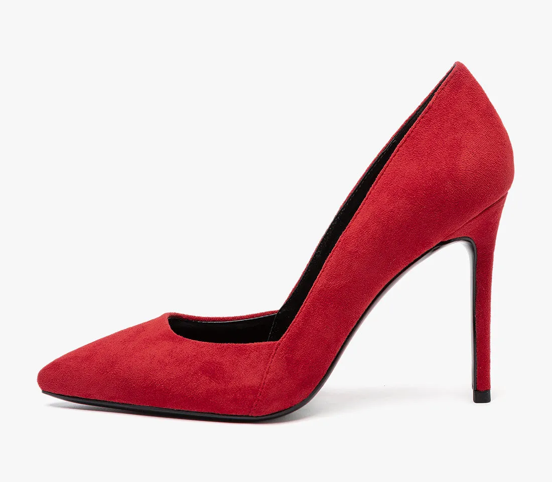 CASTAMERE Womens Leather Lining High Heels Pumps Pointed Toe Slip-on 10CM Shoes