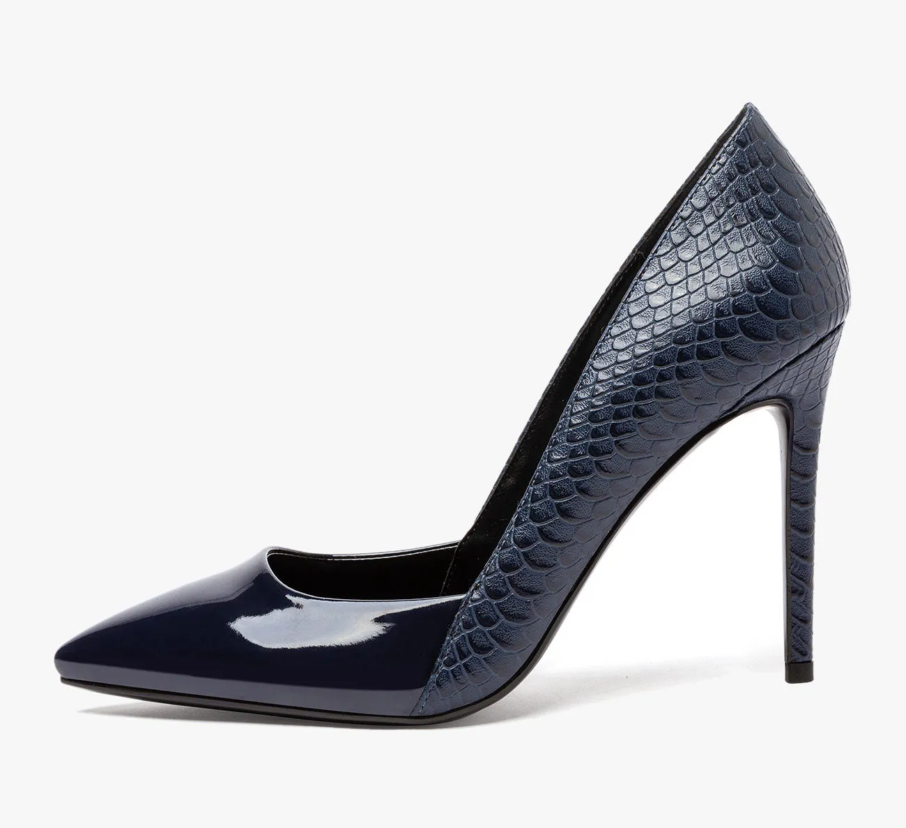 CASTAMERE Womens Leather Lining High Heels Pumps Pointed Toe Slip-on 10CM Shoes