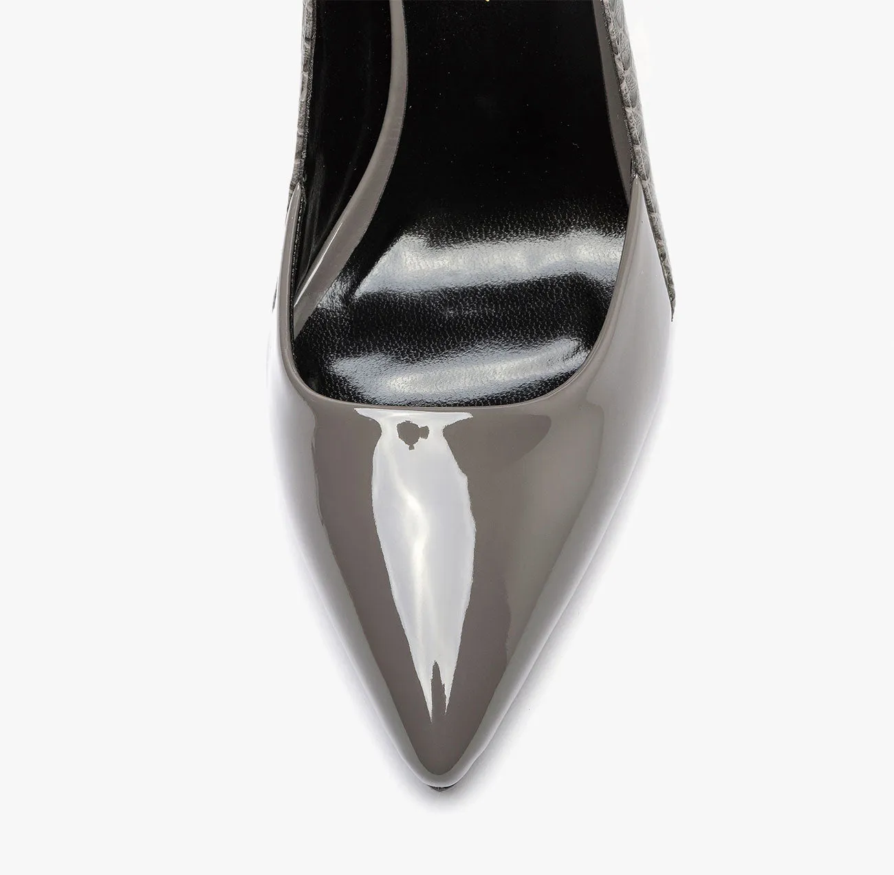CASTAMERE Womens Leather Lining High Heels Pumps Pointed Toe Slip-on 10CM Shoes