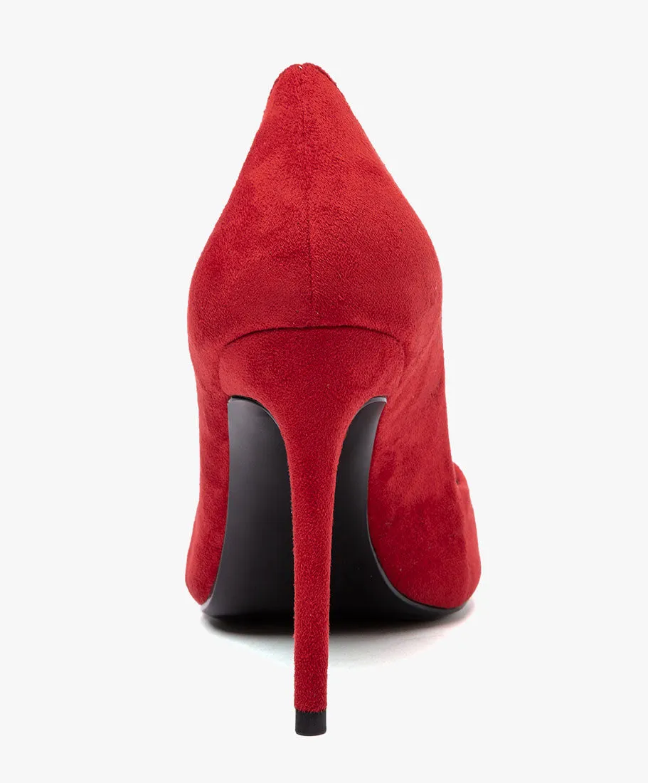 CASTAMERE Womens Leather Lining High Heels Pumps Pointed Toe Slip-on 10CM Shoes