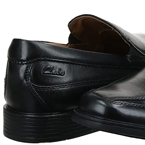 Clarks mens Tilden Free Loafer, Black Leather, 15 US