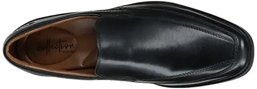 Clarks mens Tilden Free Loafer, Black Leather, 15 US