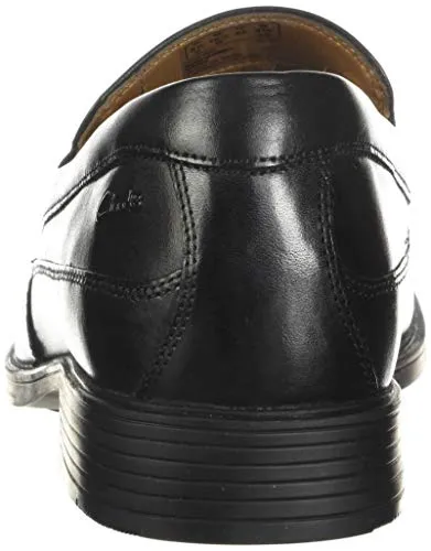 Clarks mens Tilden Free Loafer, Black Leather, 15 US