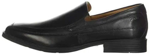 Clarks mens Tilden Free Loafer, Black Leather, 15 US
