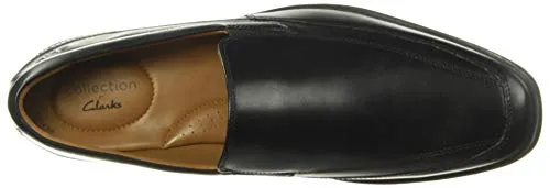 Clarks mens Tilden Free Loafer, Black Leather, 15 US