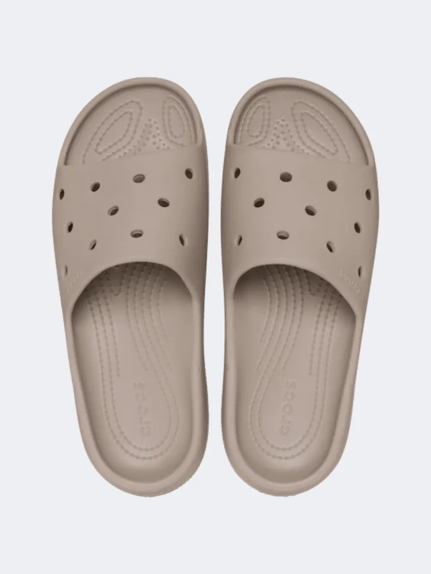 Crocs Classic V2 Unisex Lifestyle Slippers Taupe