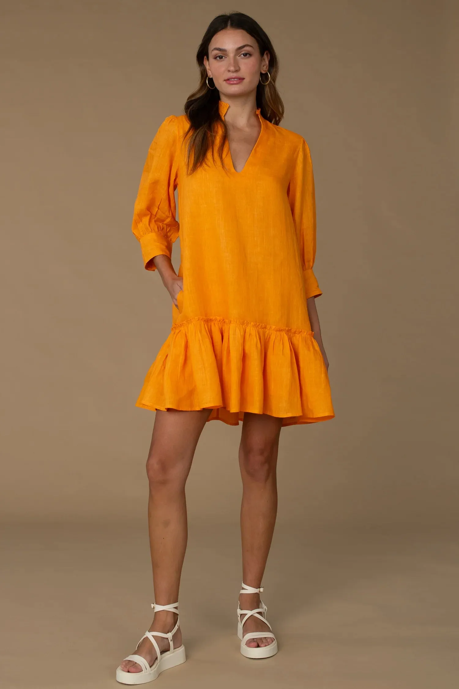 ELIZABETH JAMES - Chloe Dress - Apricot