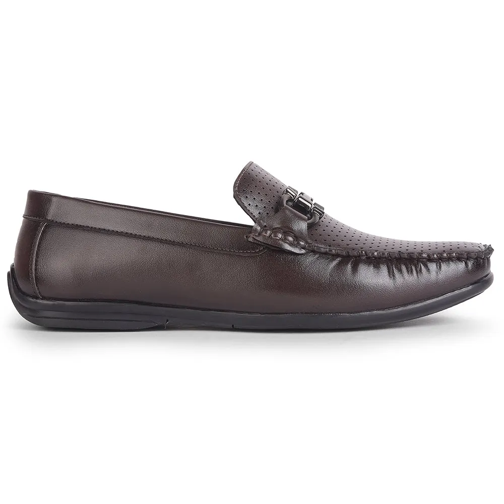 Fortune Brown Casual Loafers For Men HML-10E By Liberty