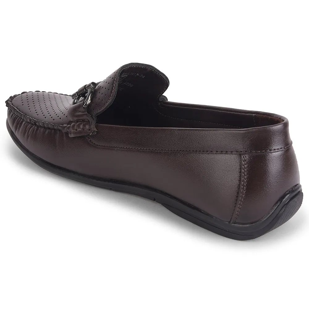 Fortune Brown Casual Loafers For Men HML-10E By Liberty