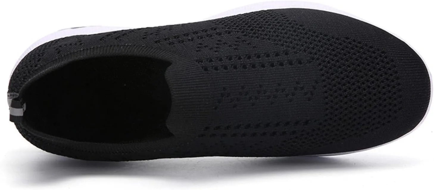 Hbeylia Walking Running Tennis Hiking Shoes for Women Men Fashion Slip On Sneakers Lightweight Comfortable Mesh Breathable Non Slip Athletic Workout Gym Sneakers Couples Work Nurse Shoes