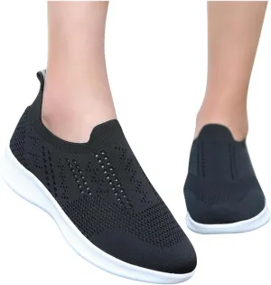 Hbeylia Walking Running Tennis Hiking Shoes for Women Men Fashion Slip On Sneakers Lightweight Comfortable Mesh Breathable Non Slip Athletic Workout Gym Sneakers Couples Work Nurse Shoes