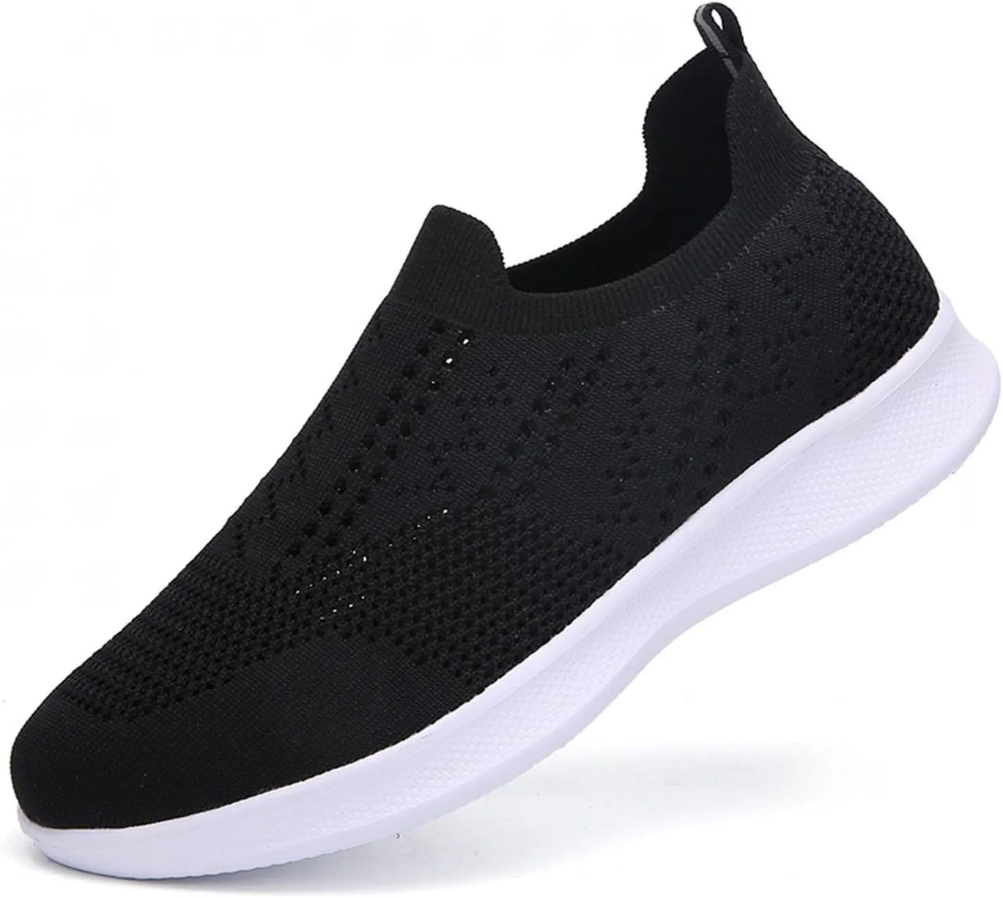 Hbeylia Walking Running Tennis Hiking Shoes for Women Men Fashion Slip On Sneakers Lightweight Comfortable Mesh Breathable Non Slip Athletic Workout Gym Sneakers Couples Work Nurse Shoes