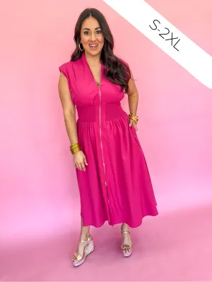 Hello Lovely Dress - Magenta