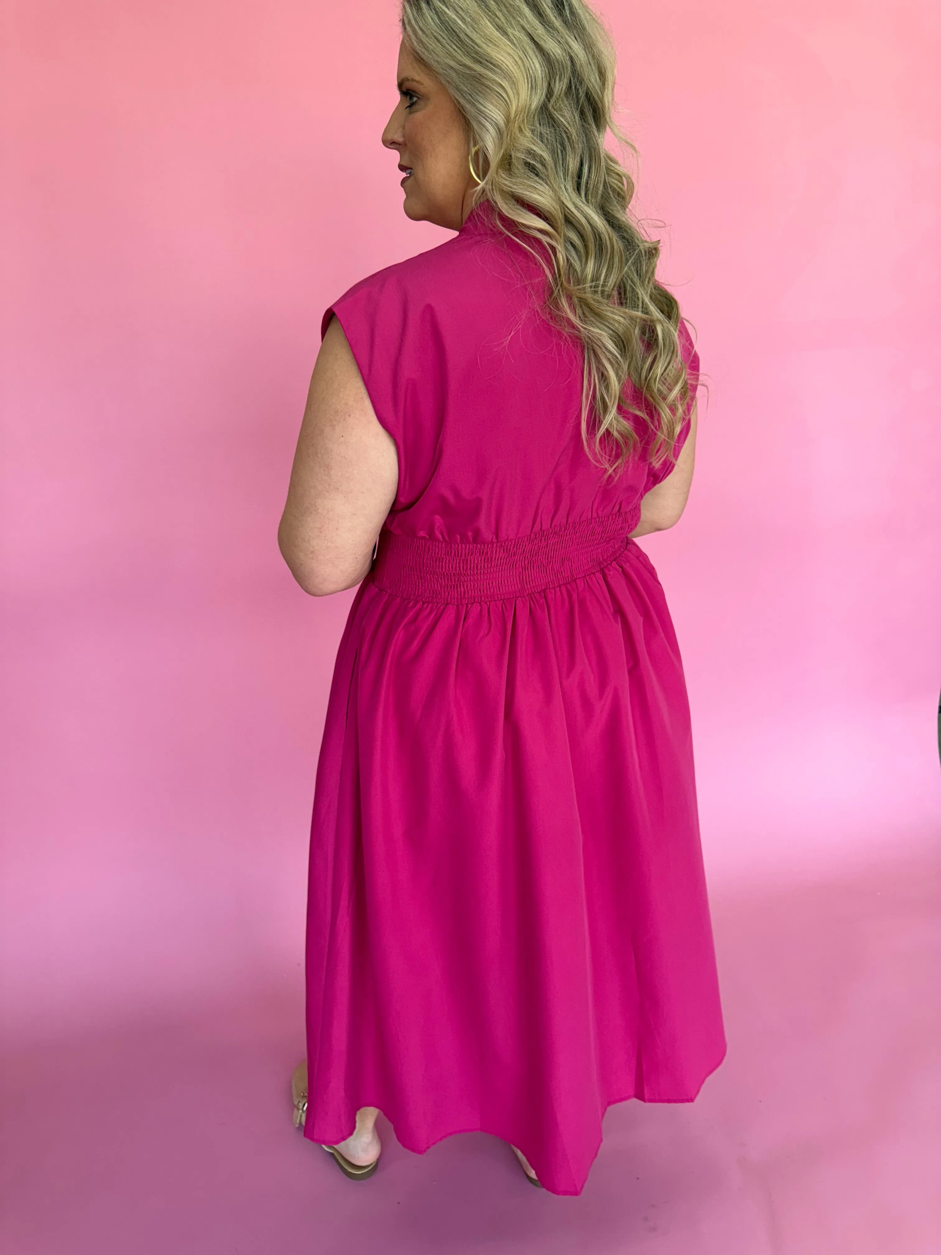 Hello Lovely Dress - Magenta
