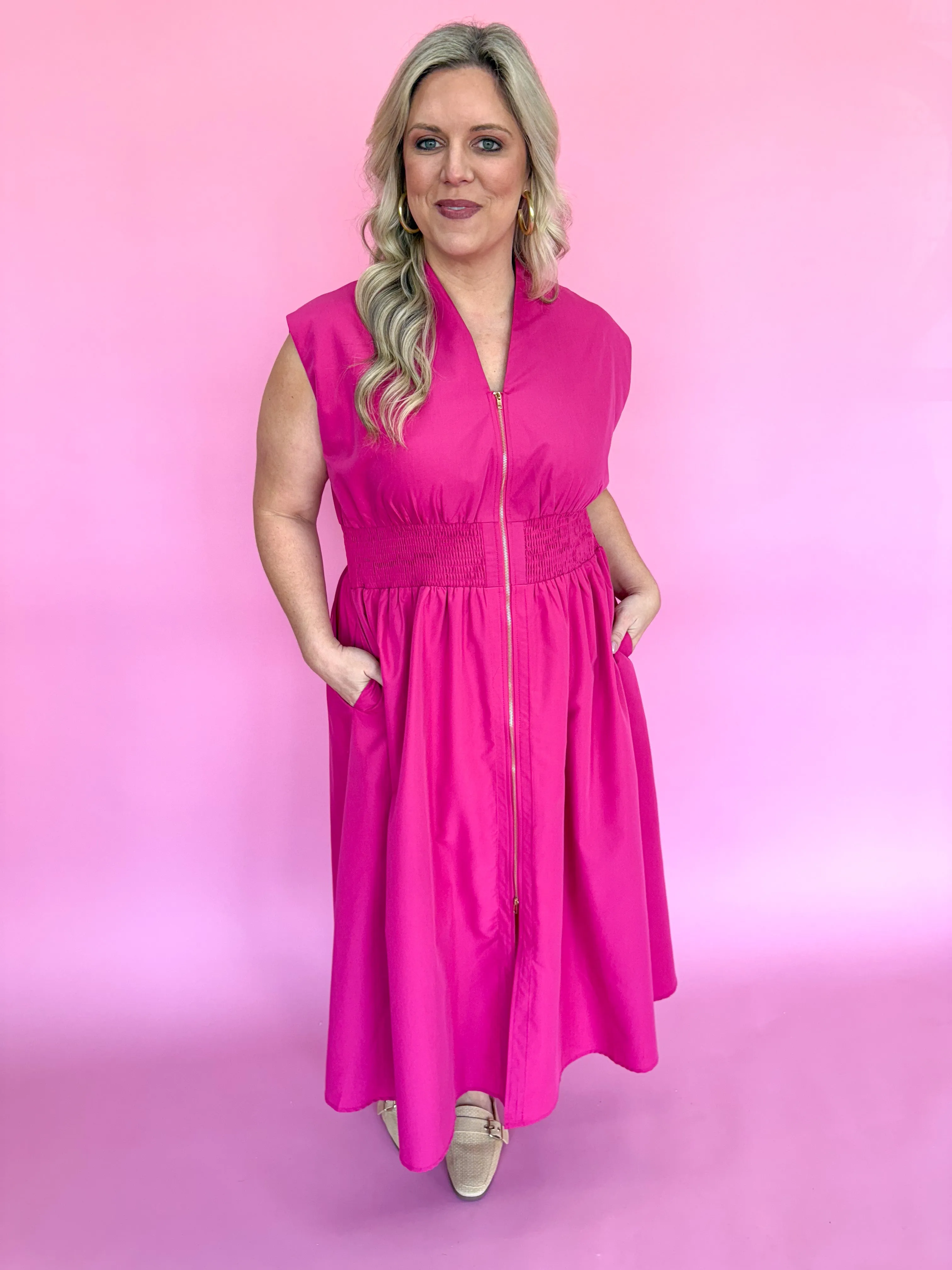 Hello Lovely Dress - Magenta