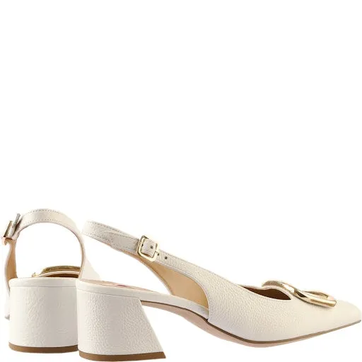 Hogl Beige Sling Back Pump|910462312