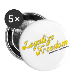 Legalize Freedom LPGA Buttons large 2.2'' (5-pack)