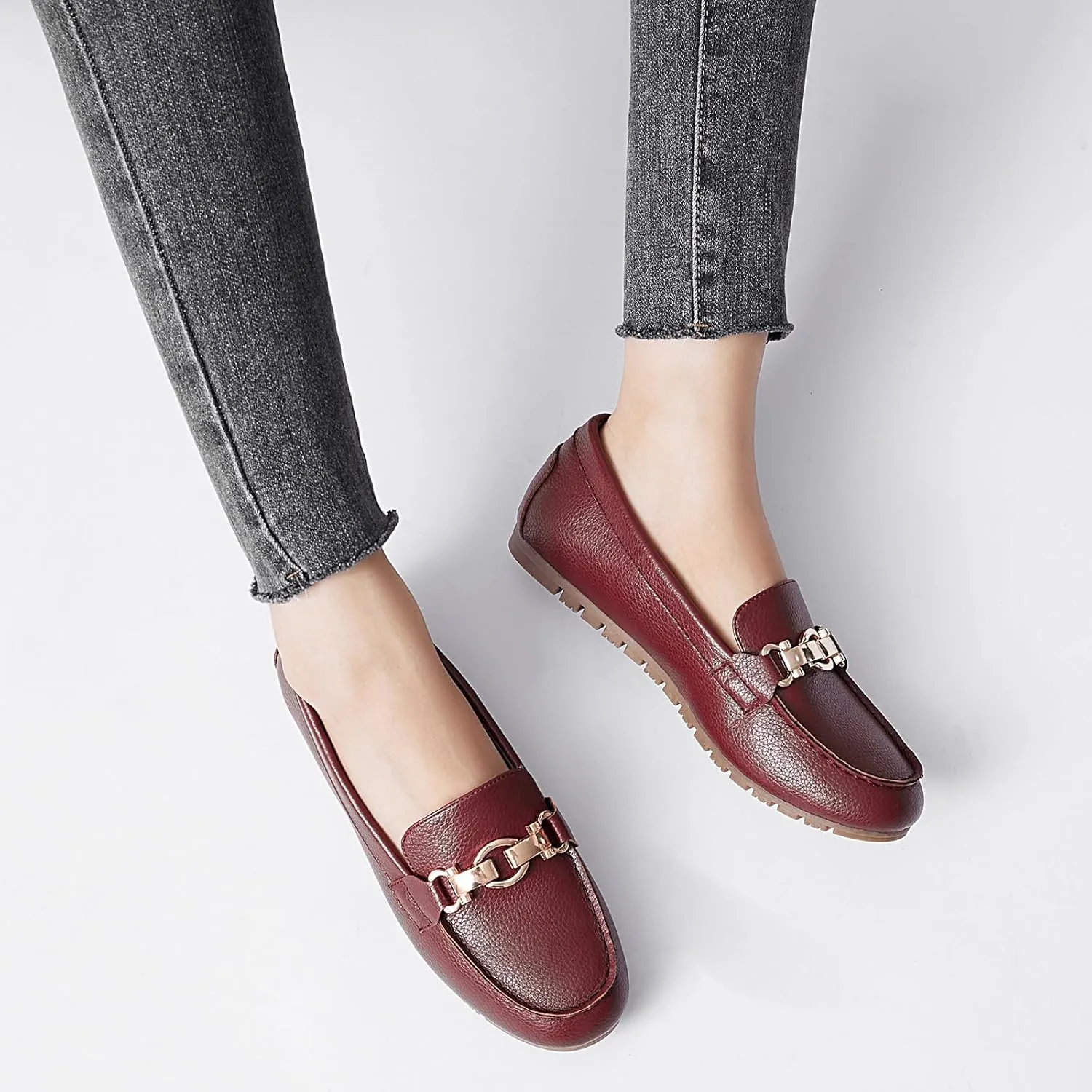 Loafers for Women Business Casual Shoes Comfortable & Lightweight Penny Loafers Slip On Work Flats