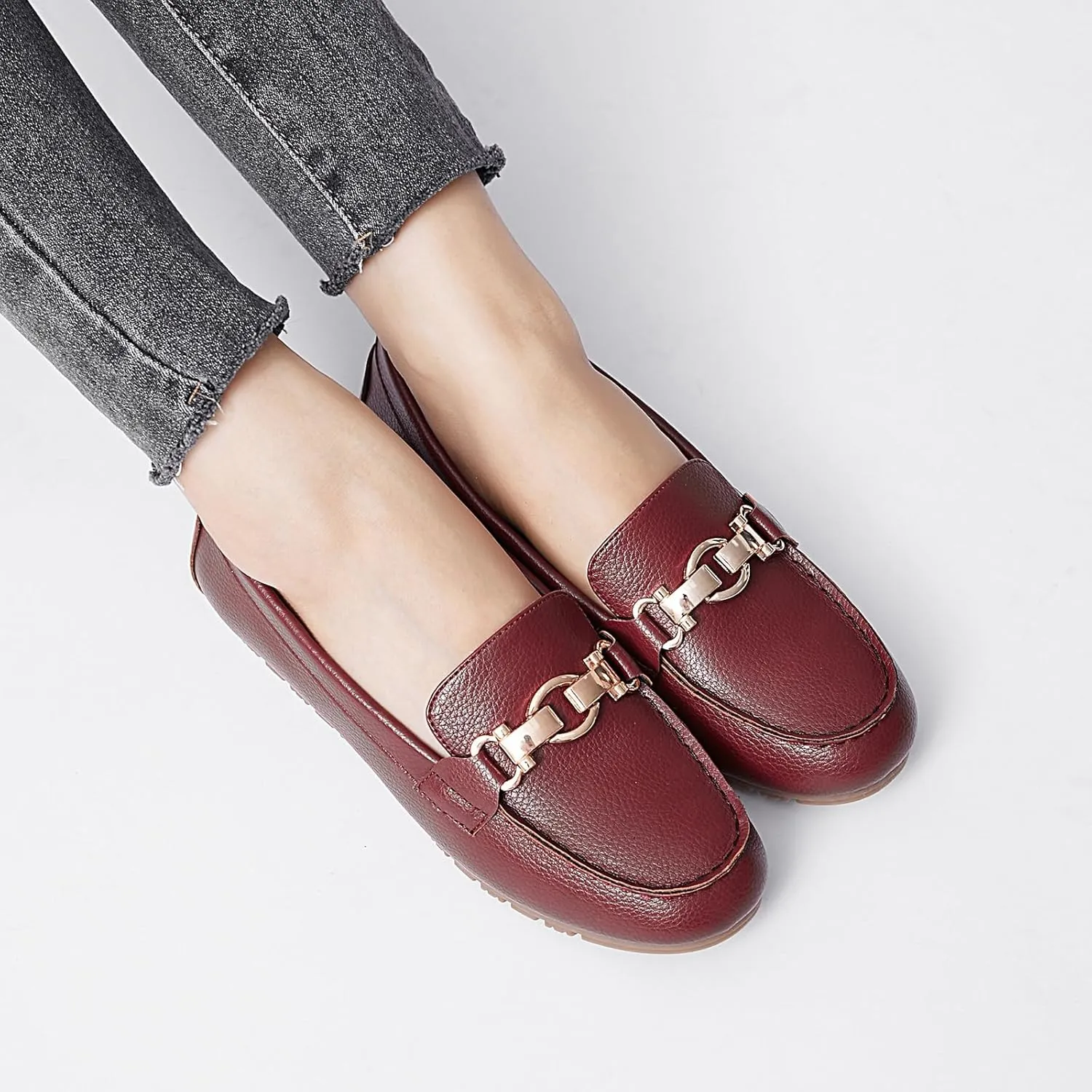 Loafers for Women Business Casual Shoes Comfortable & Lightweight Penny Loafers Slip On Work Flats