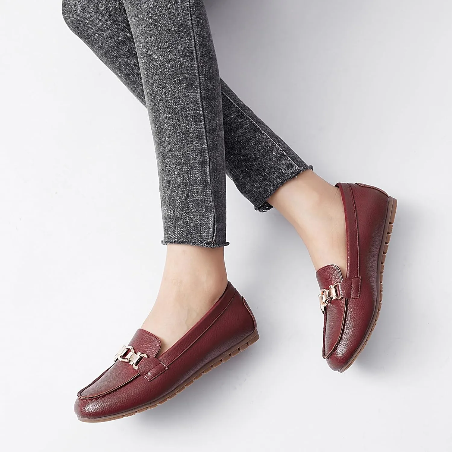 Loafers for Women Business Casual Shoes Comfortable & Lightweight Penny Loafers Slip On Work Flats