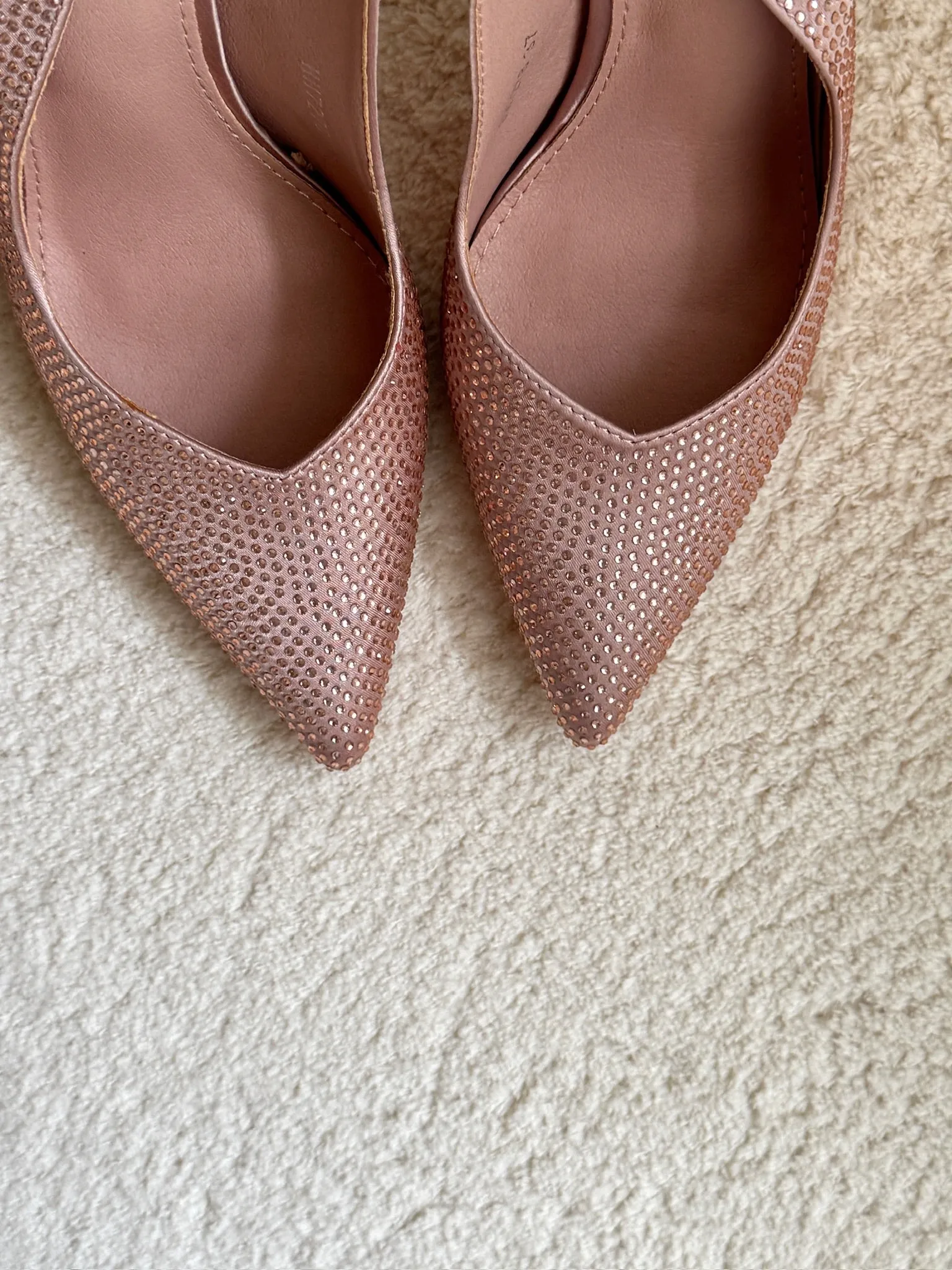 Lora Rhinestones Pumps - Light Pink