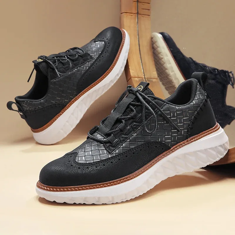 Marco Weave Leather Sneakers