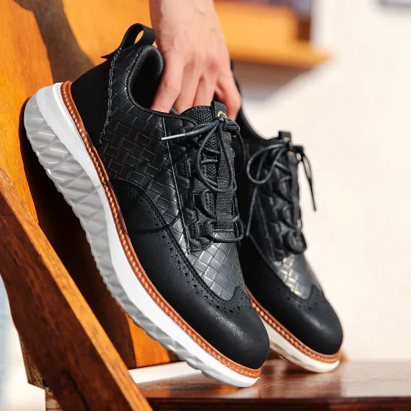 Marco Weave Leather Sneakers
