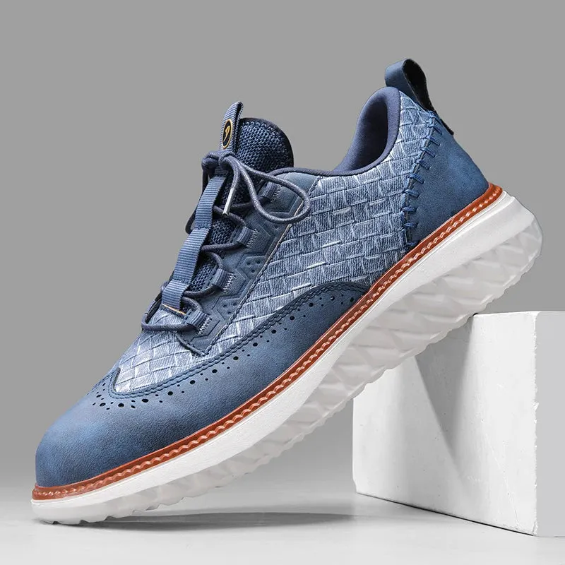 Marco Weave Leather Sneakers