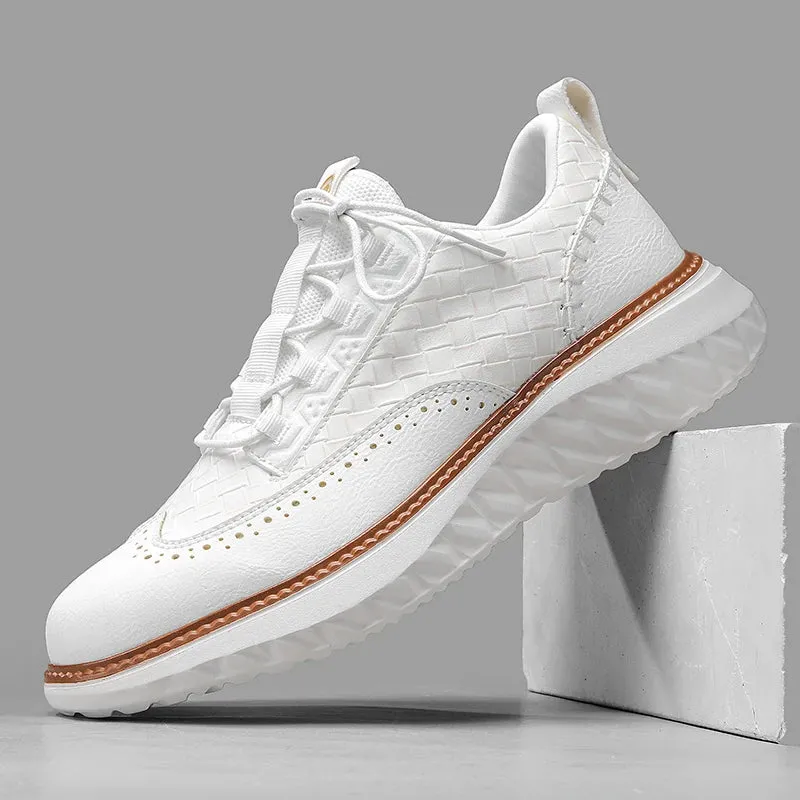 Marco Weave Leather Sneakers