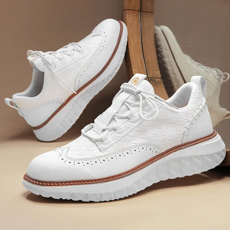 Marco Weave Leather Sneakers