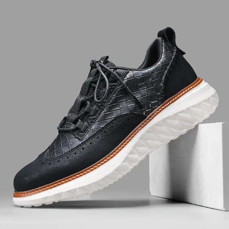 Marco Weave Leather Sneakers