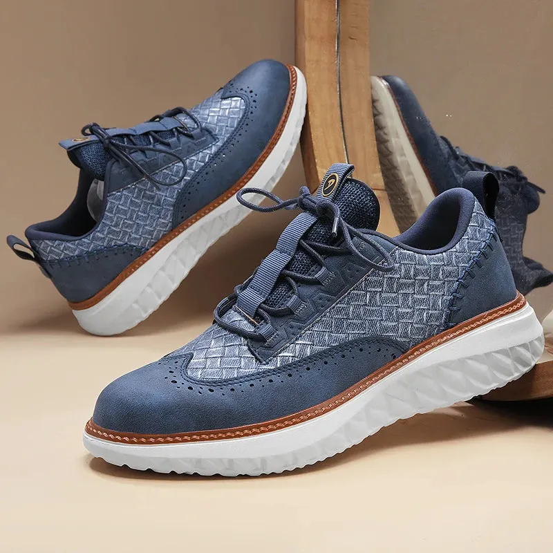 Marco Weave Leather Sneakers