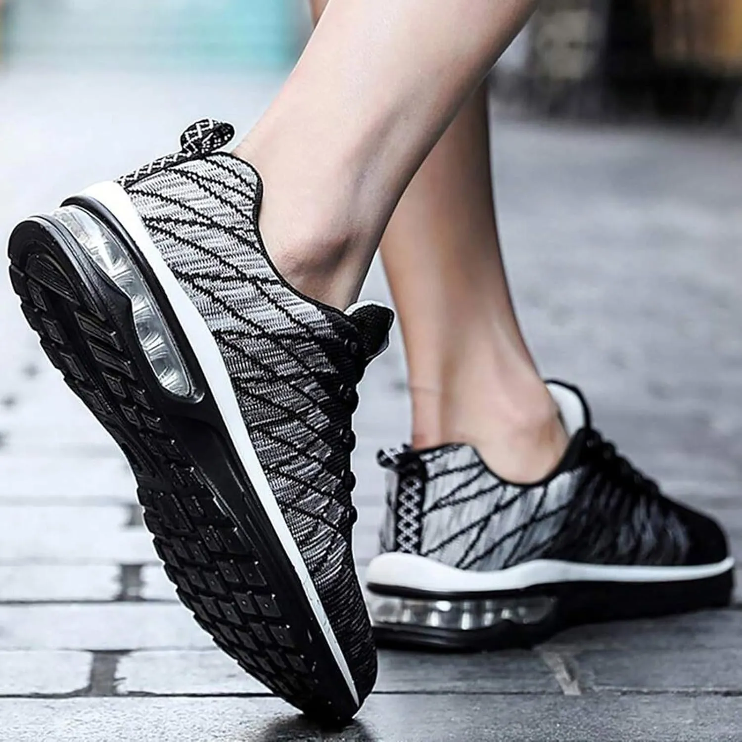 Men's Arch Support Insole Shoes Breathable Casual Comfortable Walking Sneaker Lightweight Elderly Slip on Shoes