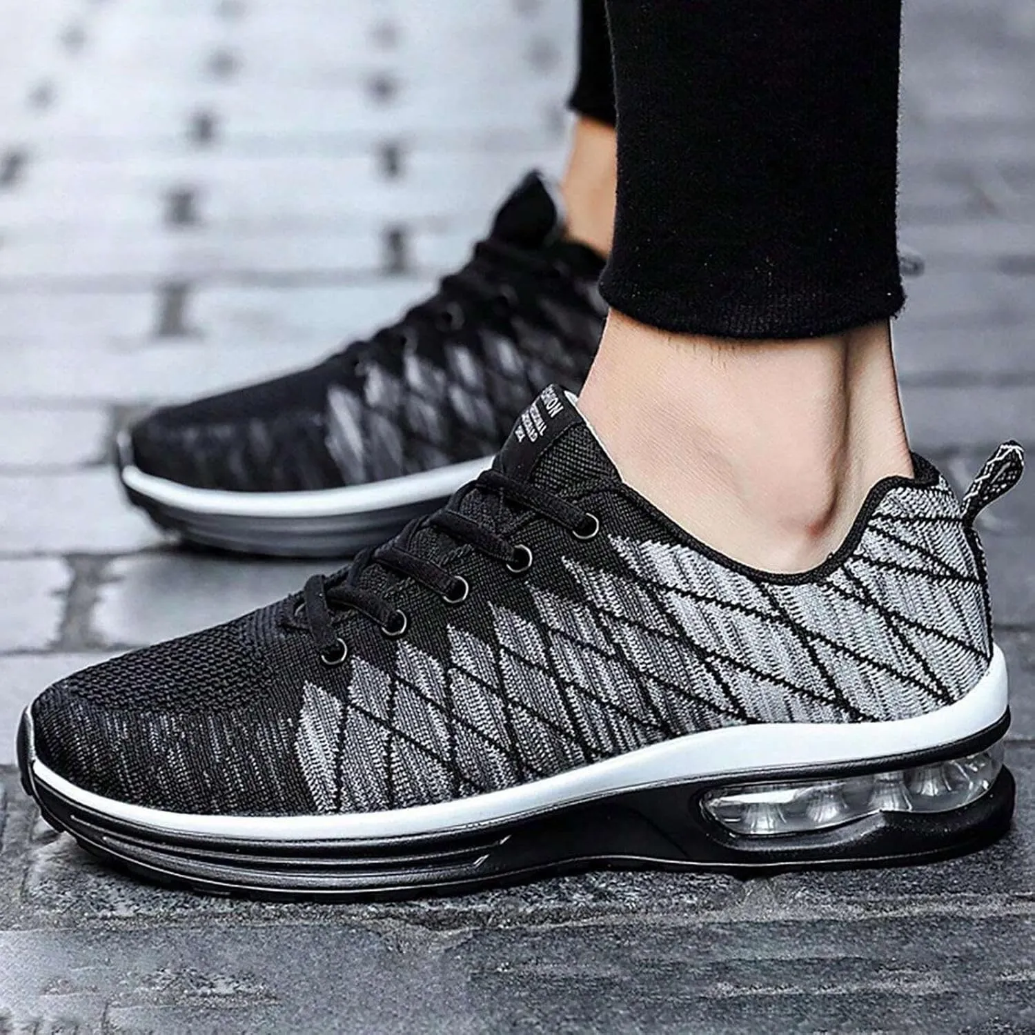Men's Arch Support Insole Shoes Breathable Casual Comfortable Walking Sneaker Lightweight Elderly Slip on Shoes