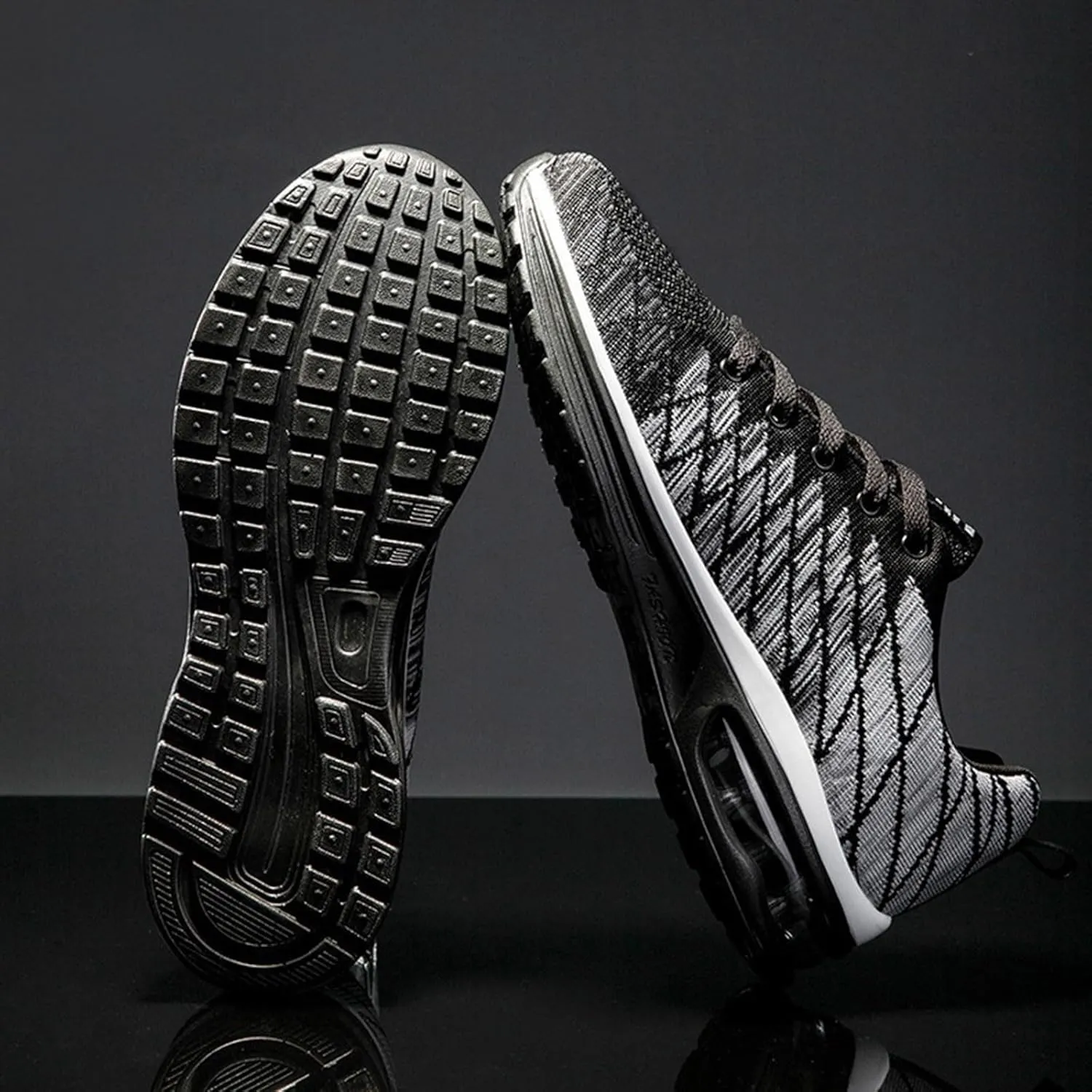 Men's Arch Support Insole Shoes Breathable Casual Comfortable Walking Sneaker Lightweight Elderly Slip on Shoes