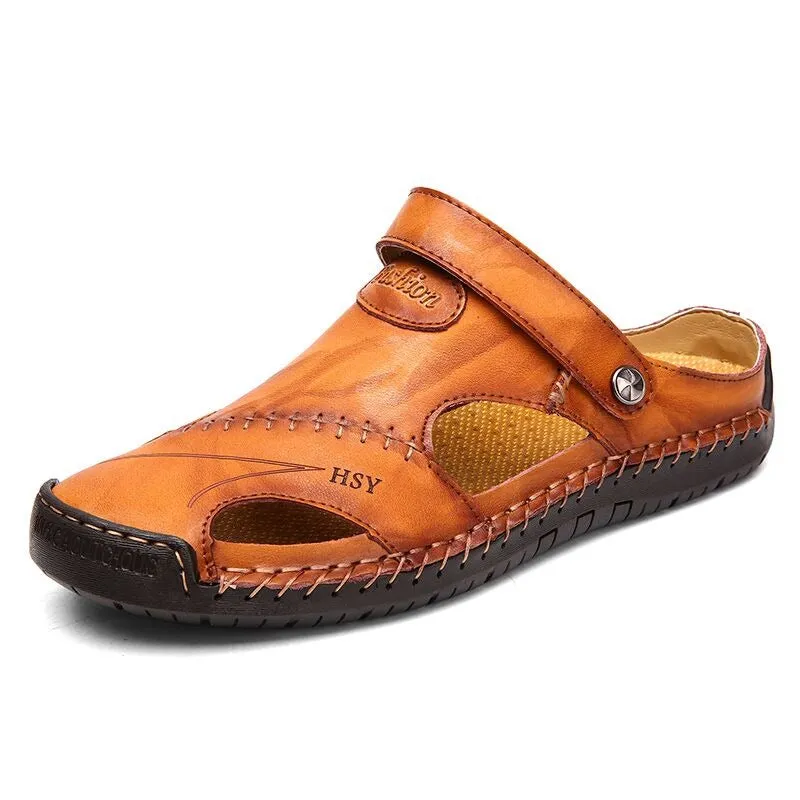 Men's Classic Leather Roman Sandals