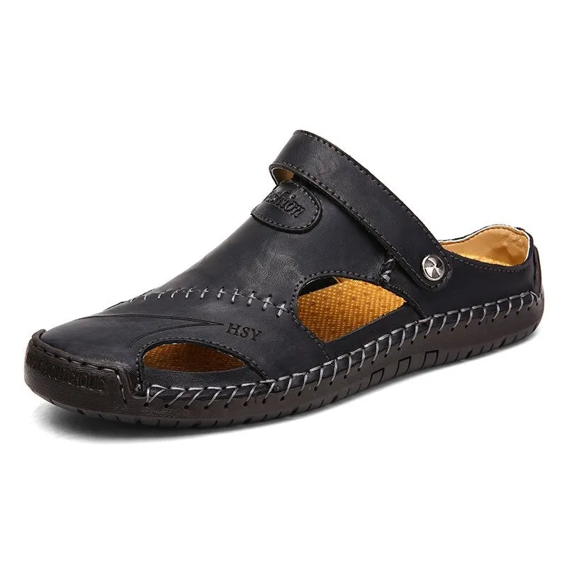Men's Classic Leather Roman Sandals