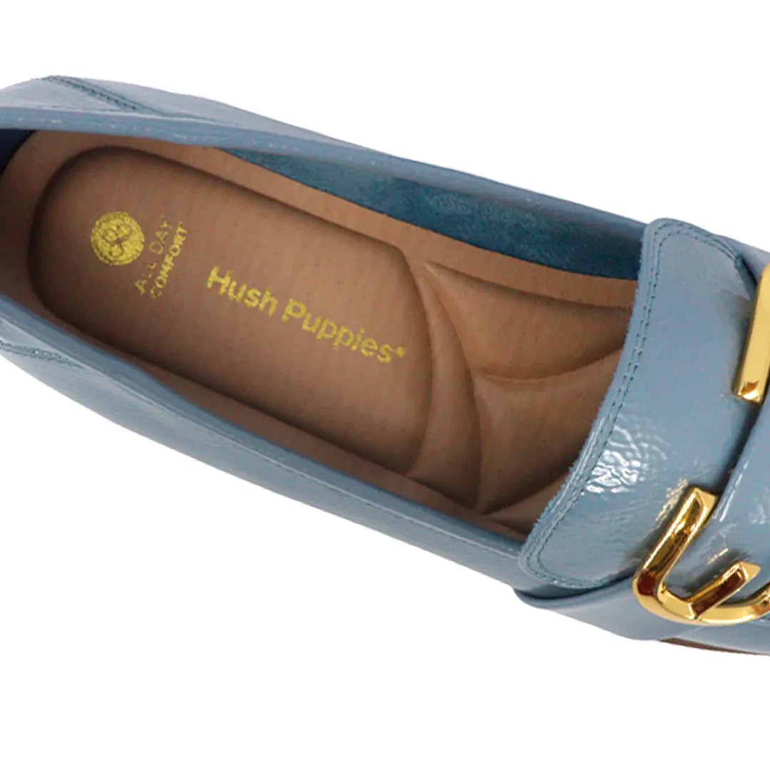 Mocasines loafers Eleonnora para mujer color celeste