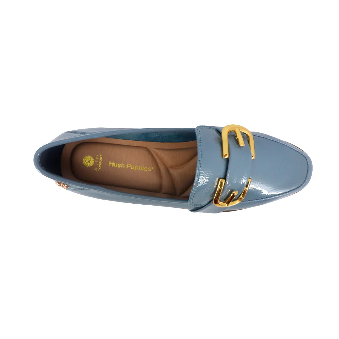Mocasines loafers Eleonnora para mujer color celeste