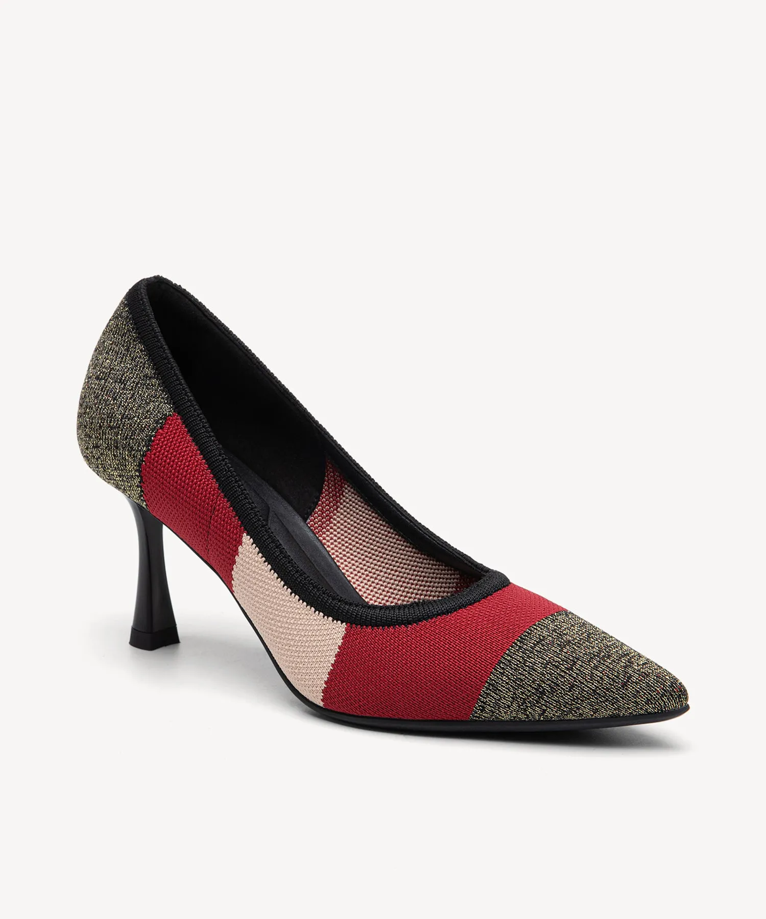 Modern Mosaic Heeled Pumps